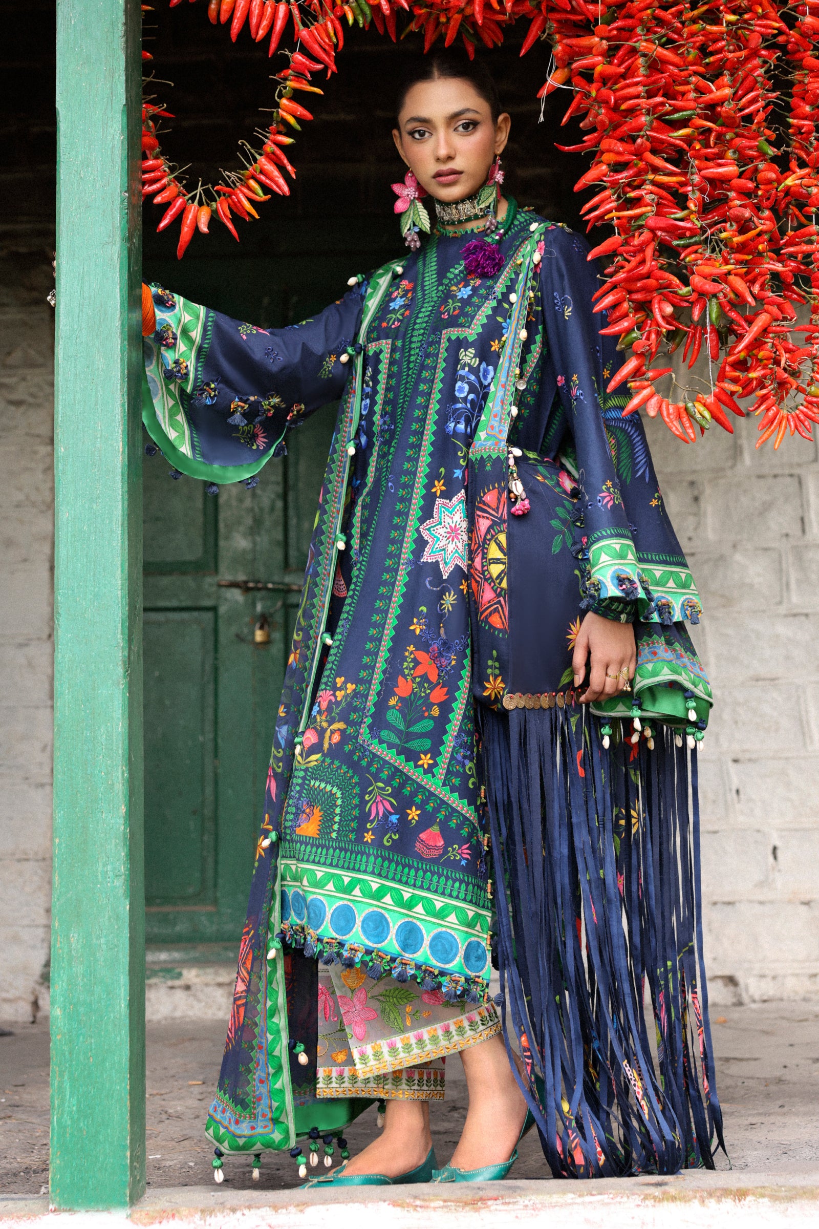<新品>SISANDI ZAHA Classic size1 Zaha By Khadijah Shah Embroidered Lawn Suits Unstitched 3